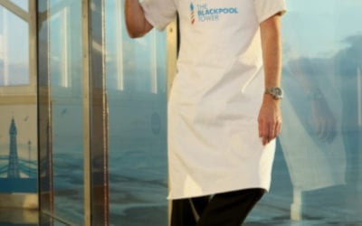 CELEBRITY CHEF, ANDREW NUTTER, HELPS LAUNCH BLACKPOOL TOWER SUMMER SEASON