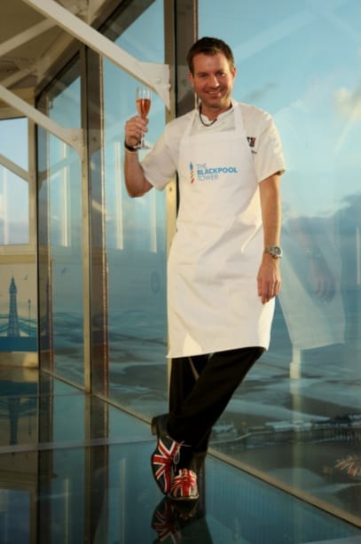 CELEBRITY CHEF, ANDREW NUTTER, HELPS LAUNCH BLACKPOOL TOWER SUMMER SEASON