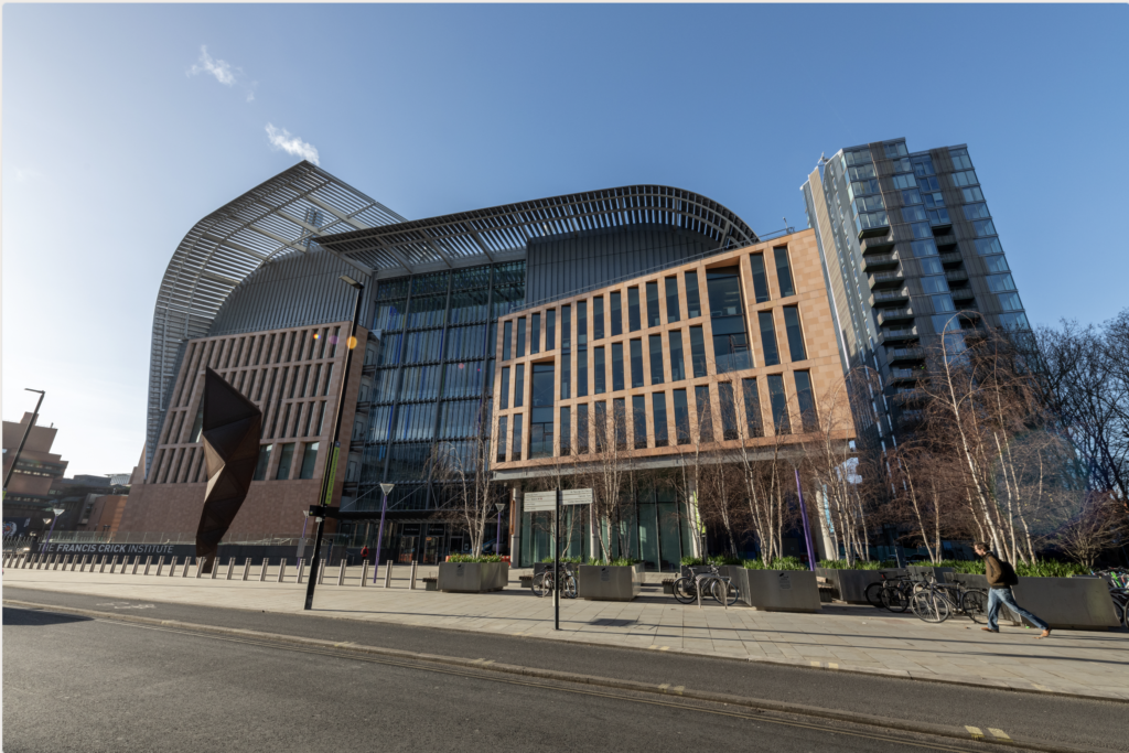 The Francis Crick Institute in daylight. 