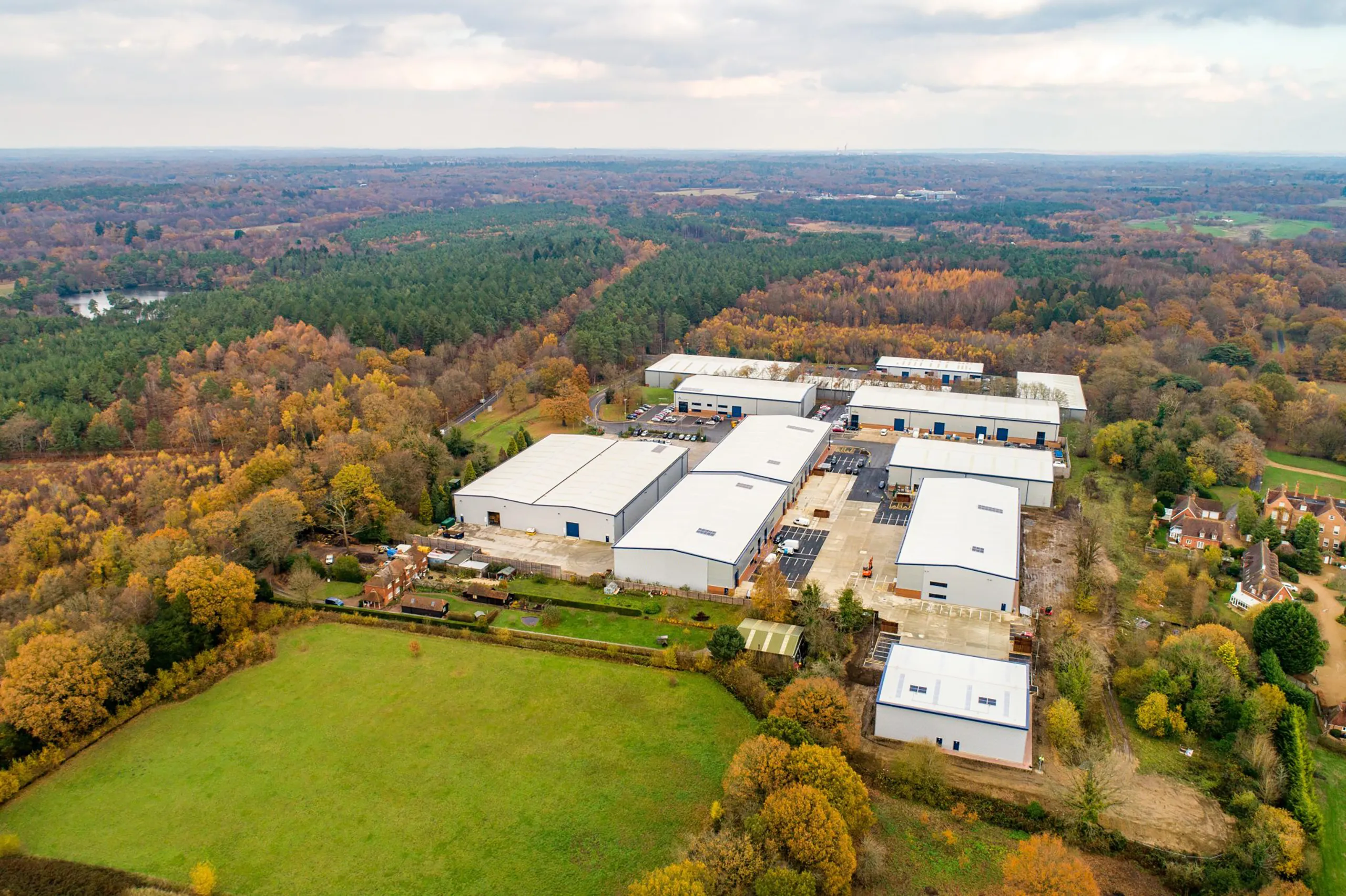 Henley Business Park aerial shot