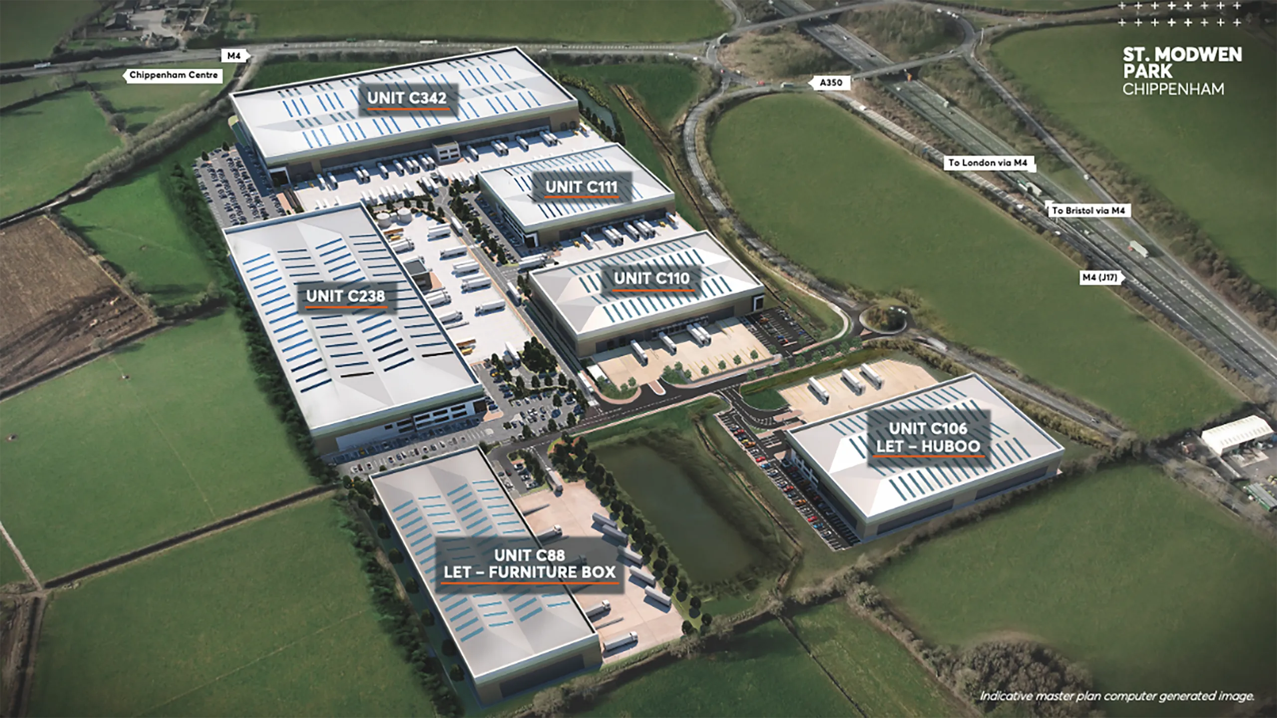 St. Modwen Park Chippenham site plan