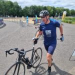 Workman competing at JJL Triathlon event