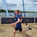 Workman competing in JJL Triathlon event
